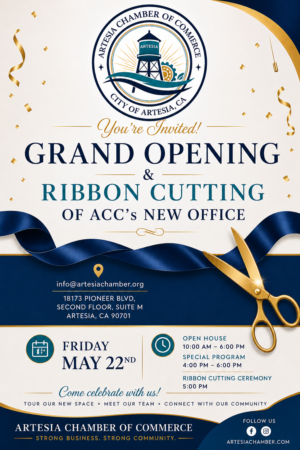 Grand Opening and Ribbon Cutting Ceremony of ACC’s new office.