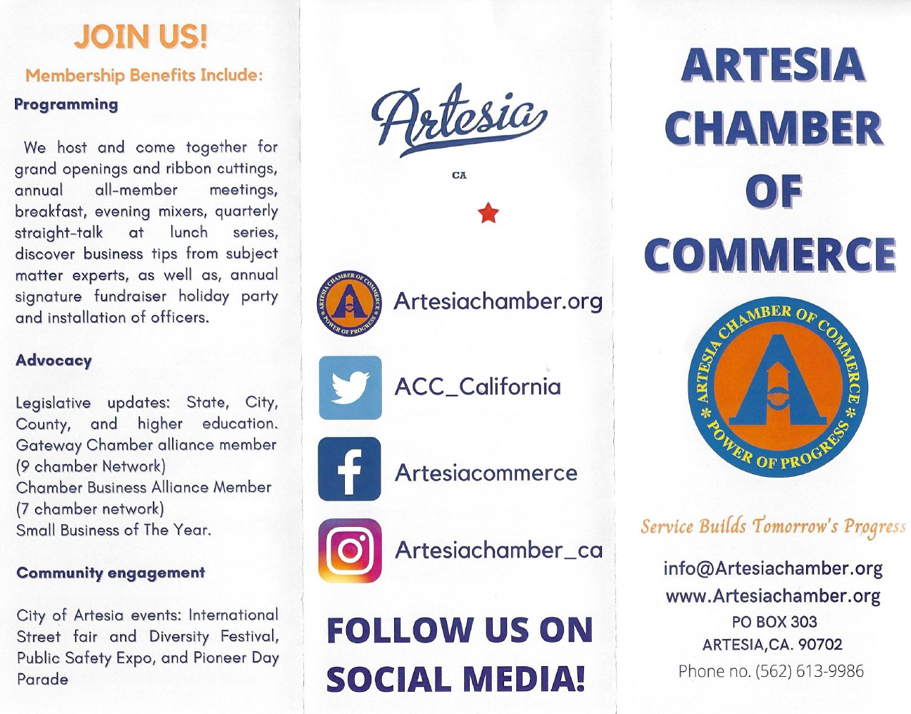 Artesia Chamber of Commerce Brochure