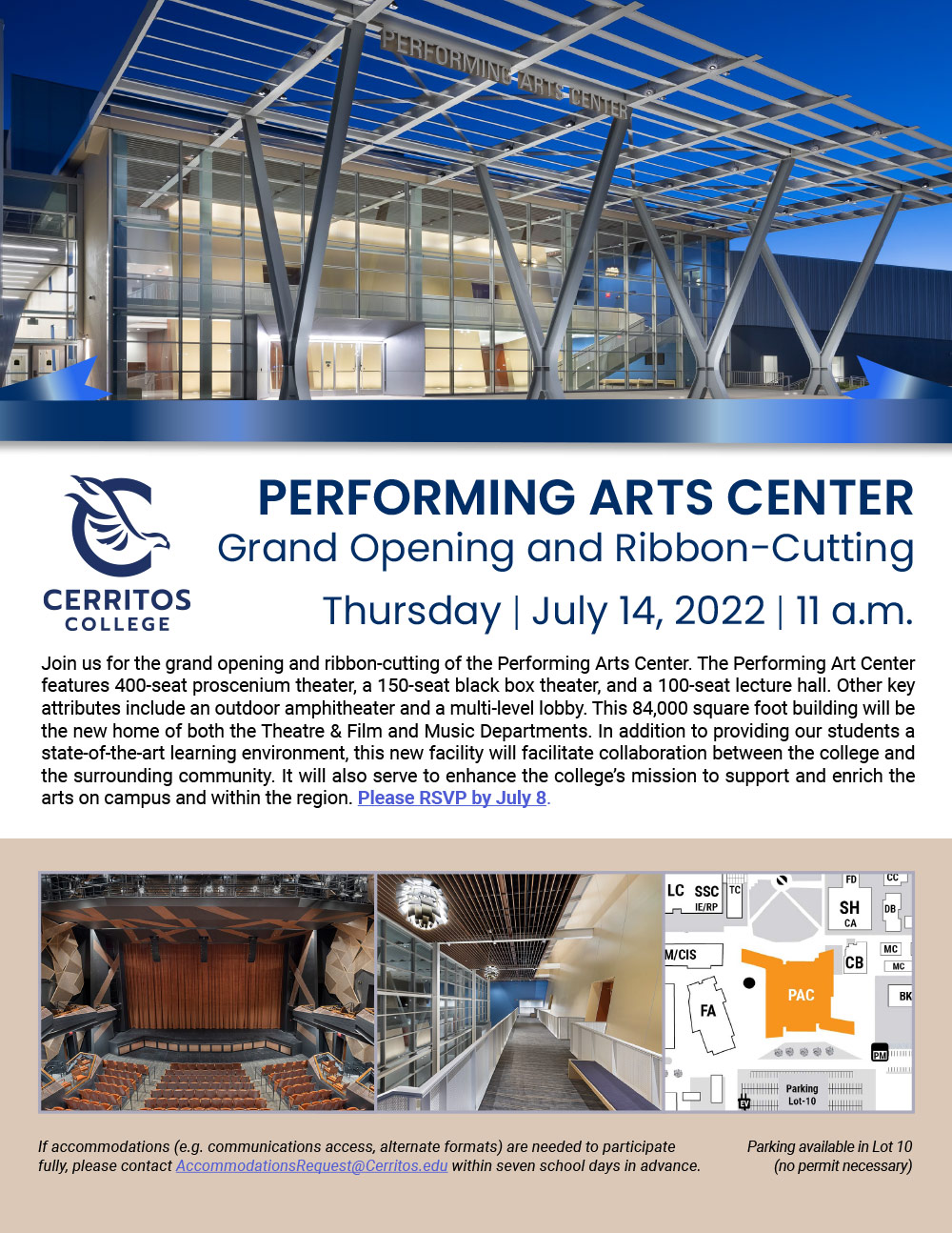 Cerritos College Performing Arts Center Grand Opening and Ribbon Cutting