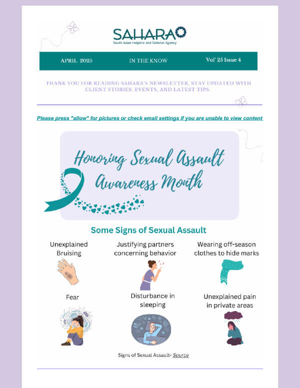 Sahara Newsletter April 2025